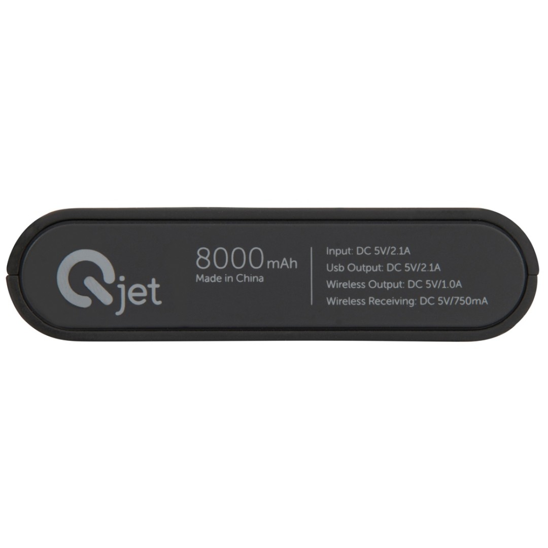 Портативный набор с беспроводным зарядным устройством (power bank) "Force", 8000 mAh