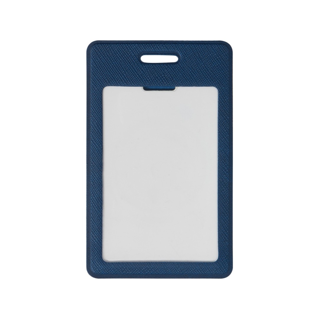 Вертикальный карман из экокожи для карты "Favor", синий