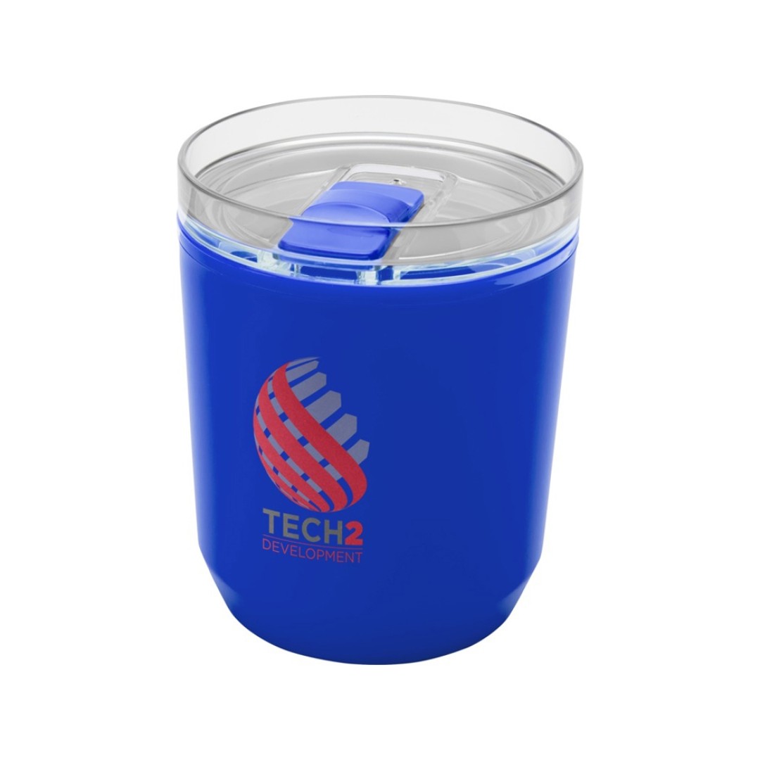 Hudson кружка из переработанного пластика с двойными стенками объемом 180 мл, синий