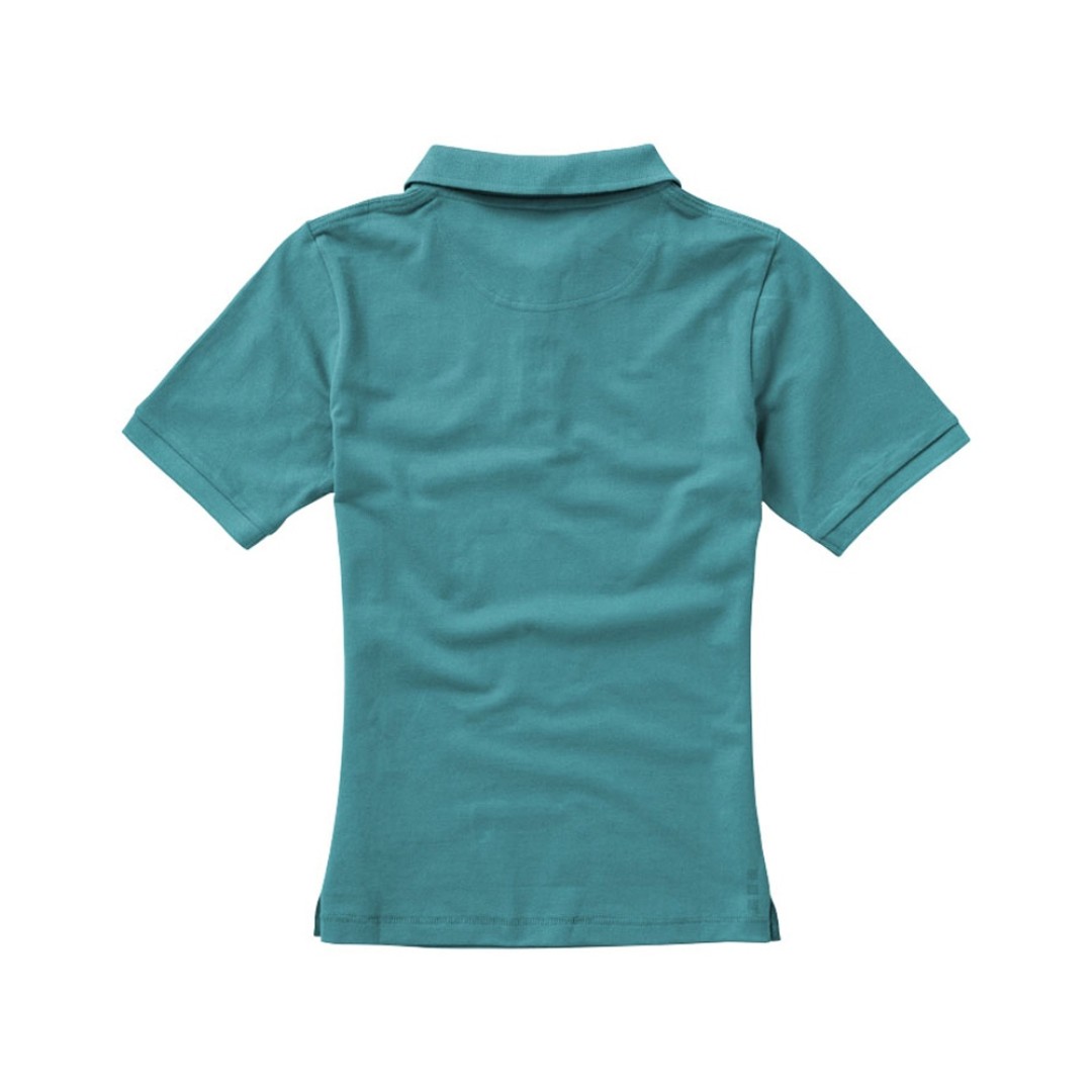 Calgary женская футболка-поло с коротким рукавом, аква