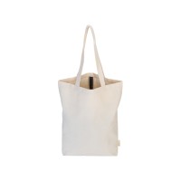 Сумка Fixy из переработанного хлопка с фиксирующей эластичной лентой, натуральный