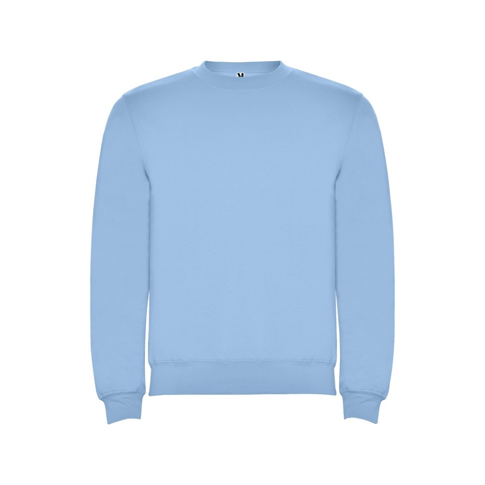 Свитшот с начесом "Clasica" унисекс, небесно-голубой