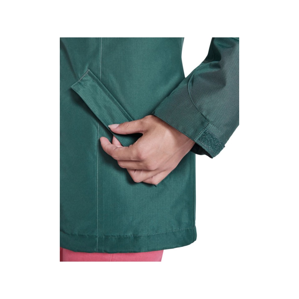 Парка утепленная «America» женская, бутылочный зеленый