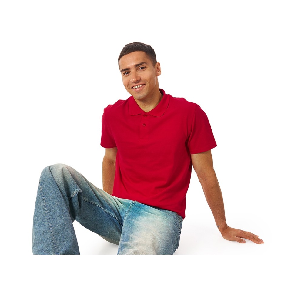 Рубашка поло "First N" мужская, красный
