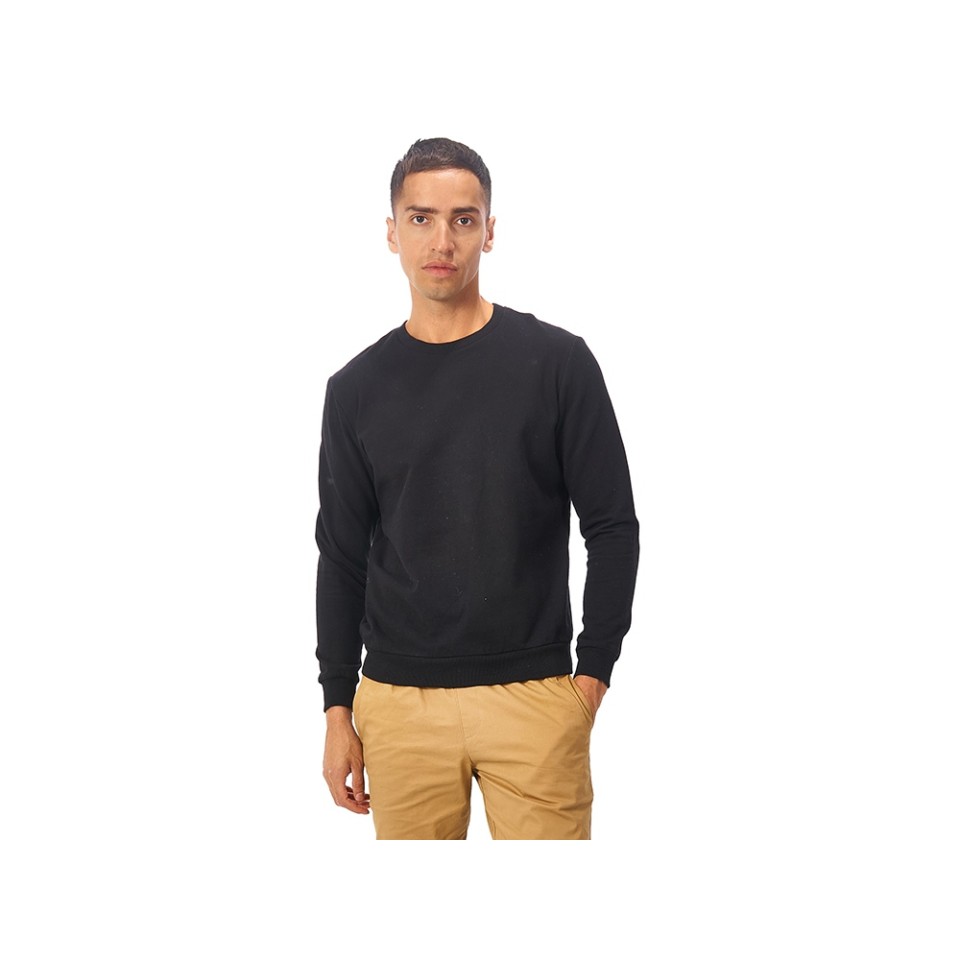 Свитшот "Motion" унисекс с начесом, черный