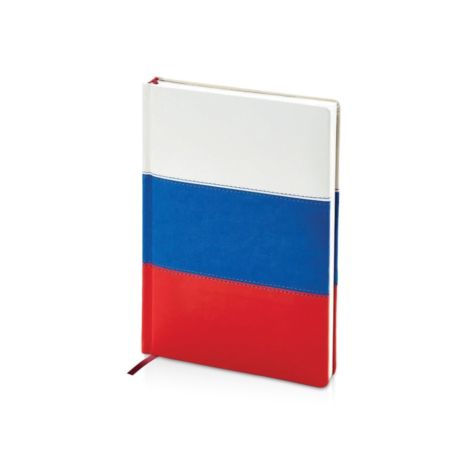 Ежедневник недатированный А5+ "Россия. Флаг"