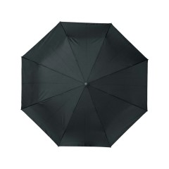 23-дюймовый автоматический зонт Alina из переработанного ПЭТ-пластика, черный