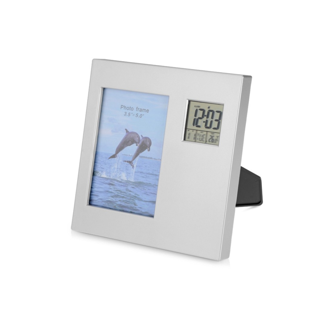 Часы "Рамка", серебристый