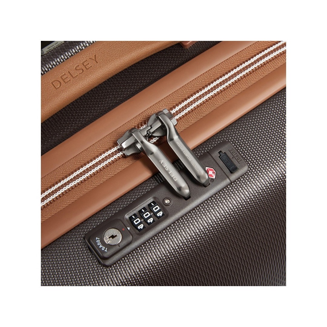 Чемодан 4-х колесный DELSEY, CHATELET AIR 2.0, 38л, коричневый