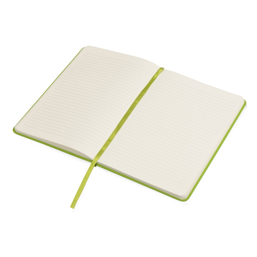 Блокнот А5 "Magnet" 14,3*21 с магнитным держателем для ручки, зеленое яблоко