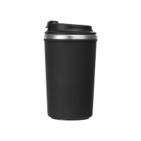 Герметичная термокружка на присоске "Kick", 350 мл, черный