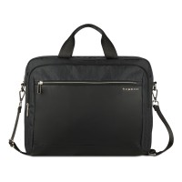 Портфель мужской BUGATTI Sera, антрацитовый, полиэстер, 40х11х34 см