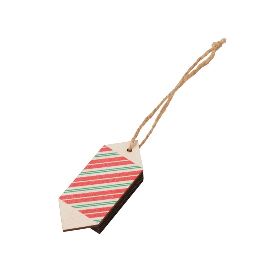 Ёлочная подвеска конфета из фанеры