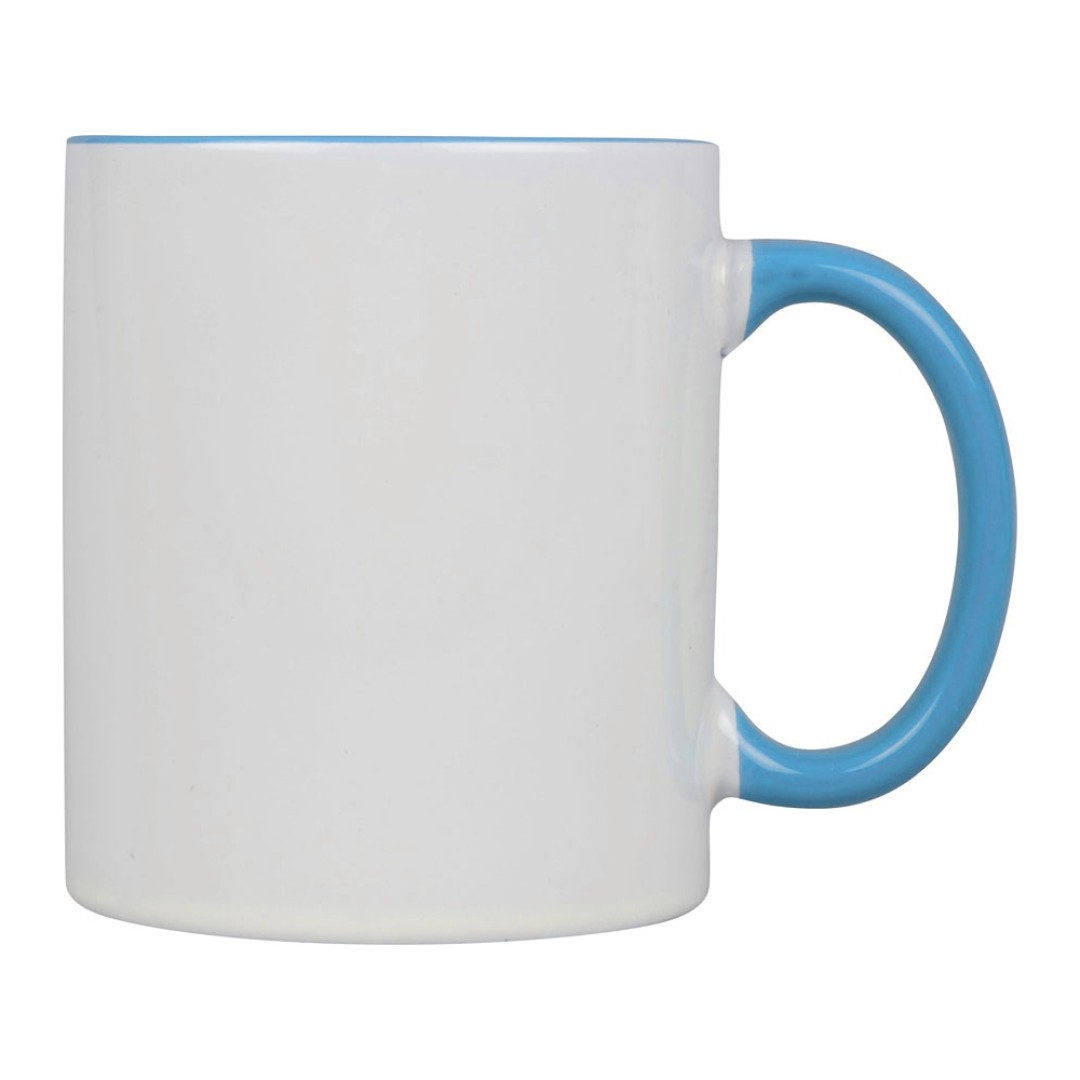 Кружка для сублимации «Sublime Color», белый/голубой