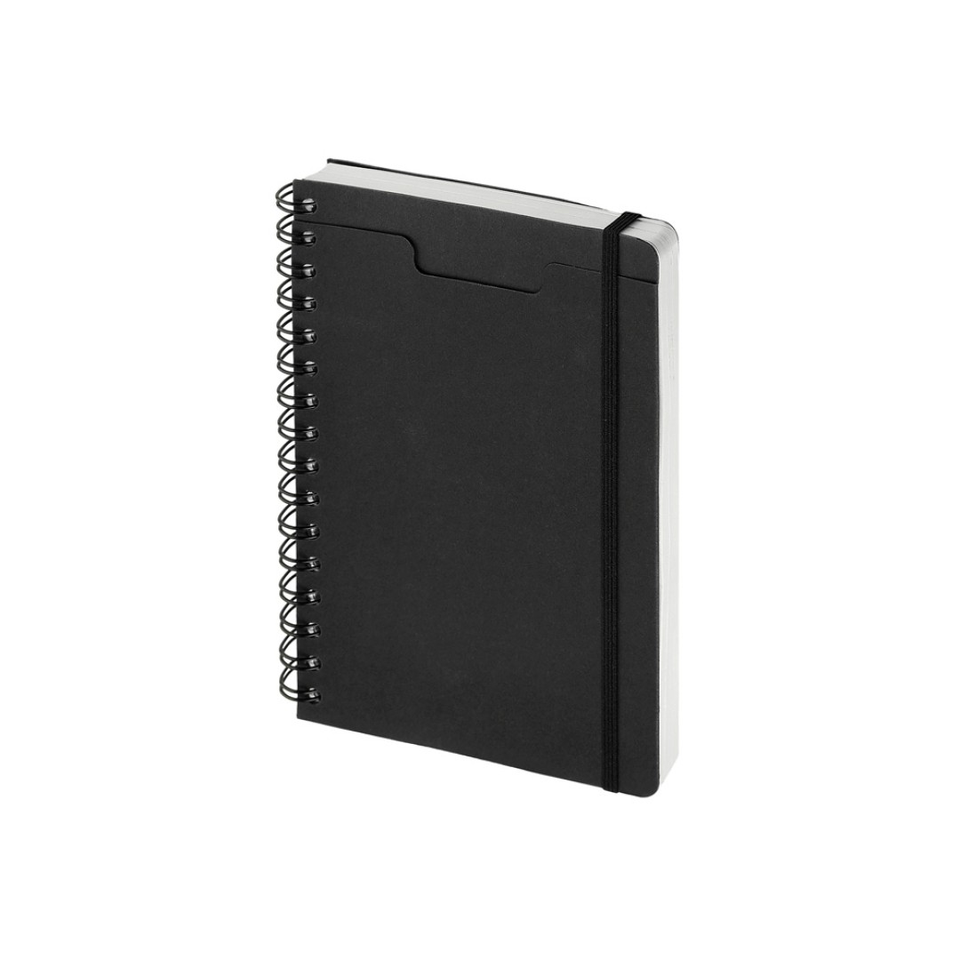 Ежедневник недатированный на гребне А5 "Pragmatic", черный