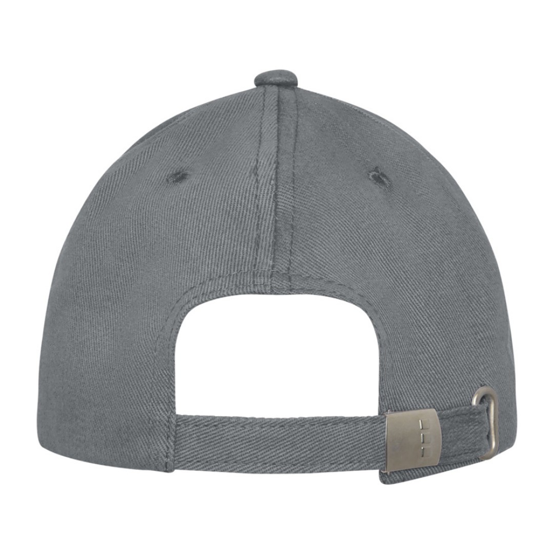 Бейсболка Davis, 6 панелей, серый