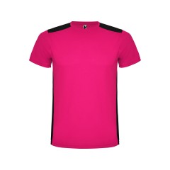 Спортивная футболка "Detroit" мужская, яркая фуксия/черный