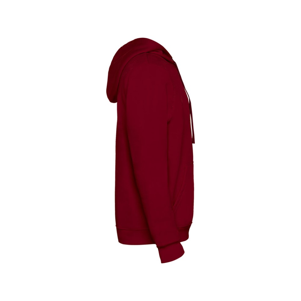 Толстовка с капюшоном "Urban" мужская, гранатовый/серый меланж