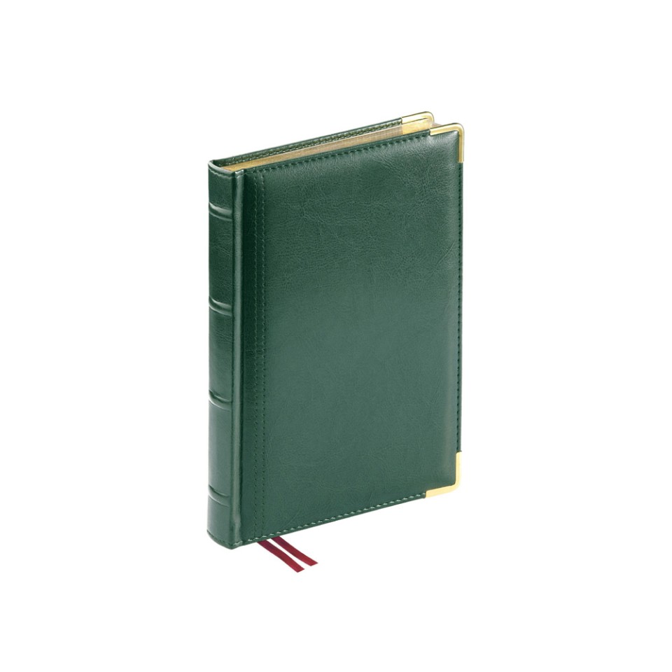 Ежедневник А5 полудатированный «Boss», зеленый