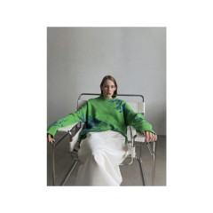 Джемпер «Хризантема» зеленый. Varvara