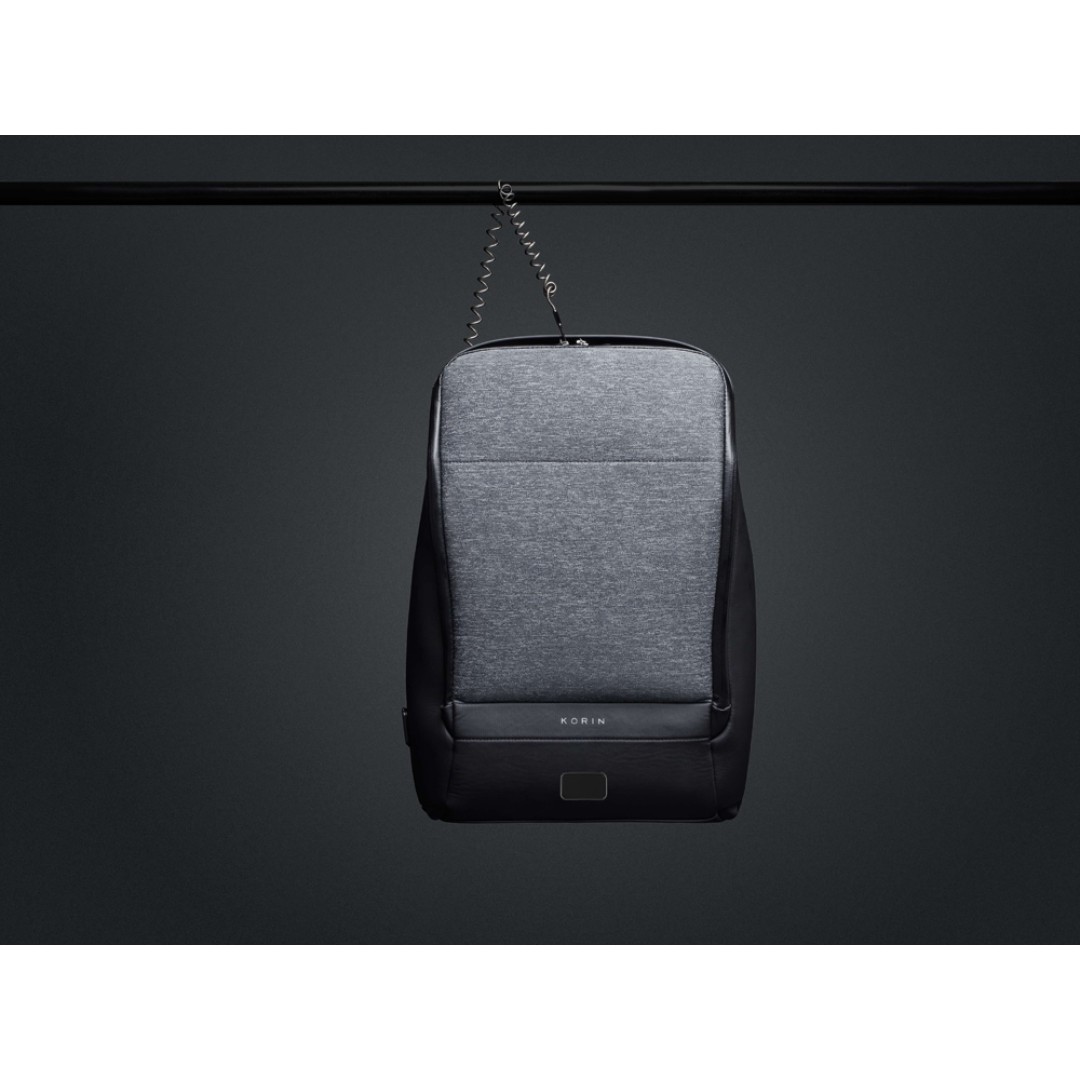 Антикражный рюкзак FlexPackPro для ноутбука 15.6", серый/черный