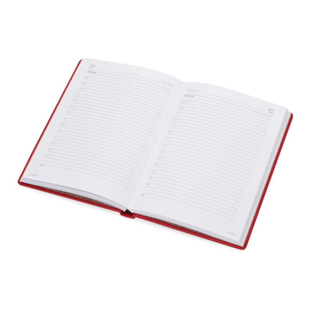 Ежедневник недатированный А5 «Velvet», красный