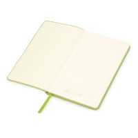 Блокнот «Notepeno» 130x205 мм с тонированными линованными страницами, зеленое яблоко