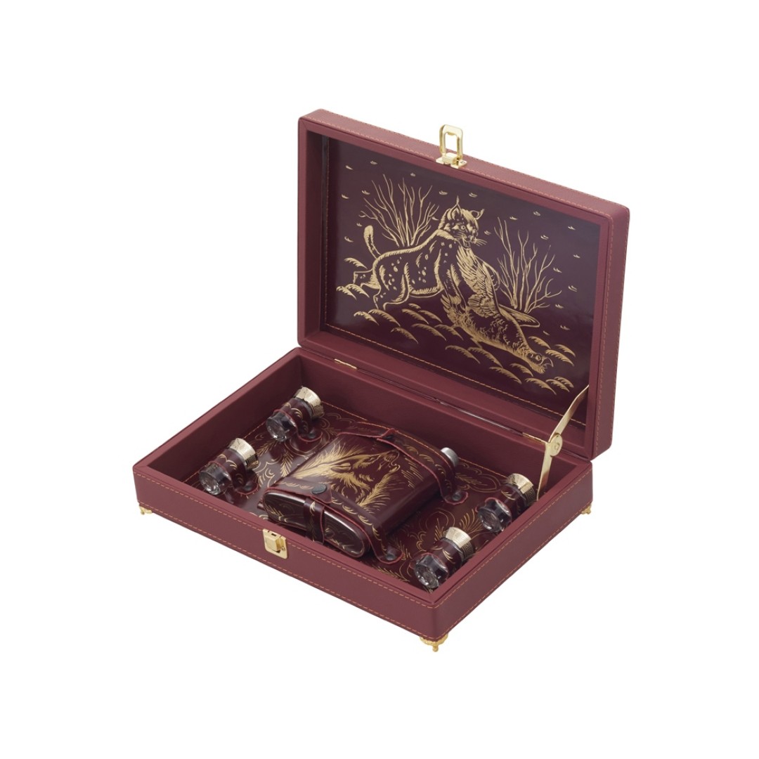 Набор «Подарочный», бордовый/золотистый