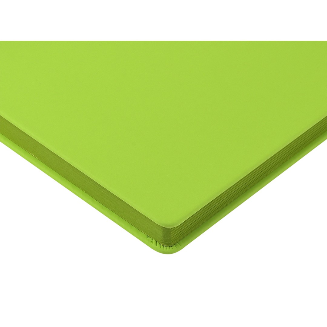 Ежедневник А5 "Megapolis Color New" soft-touch, салатовый