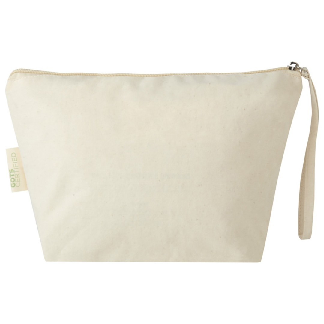 Orissa большая сумка для аксессуаров из органического материала GOTS, 180 г/м2, 3 л - Натуральный