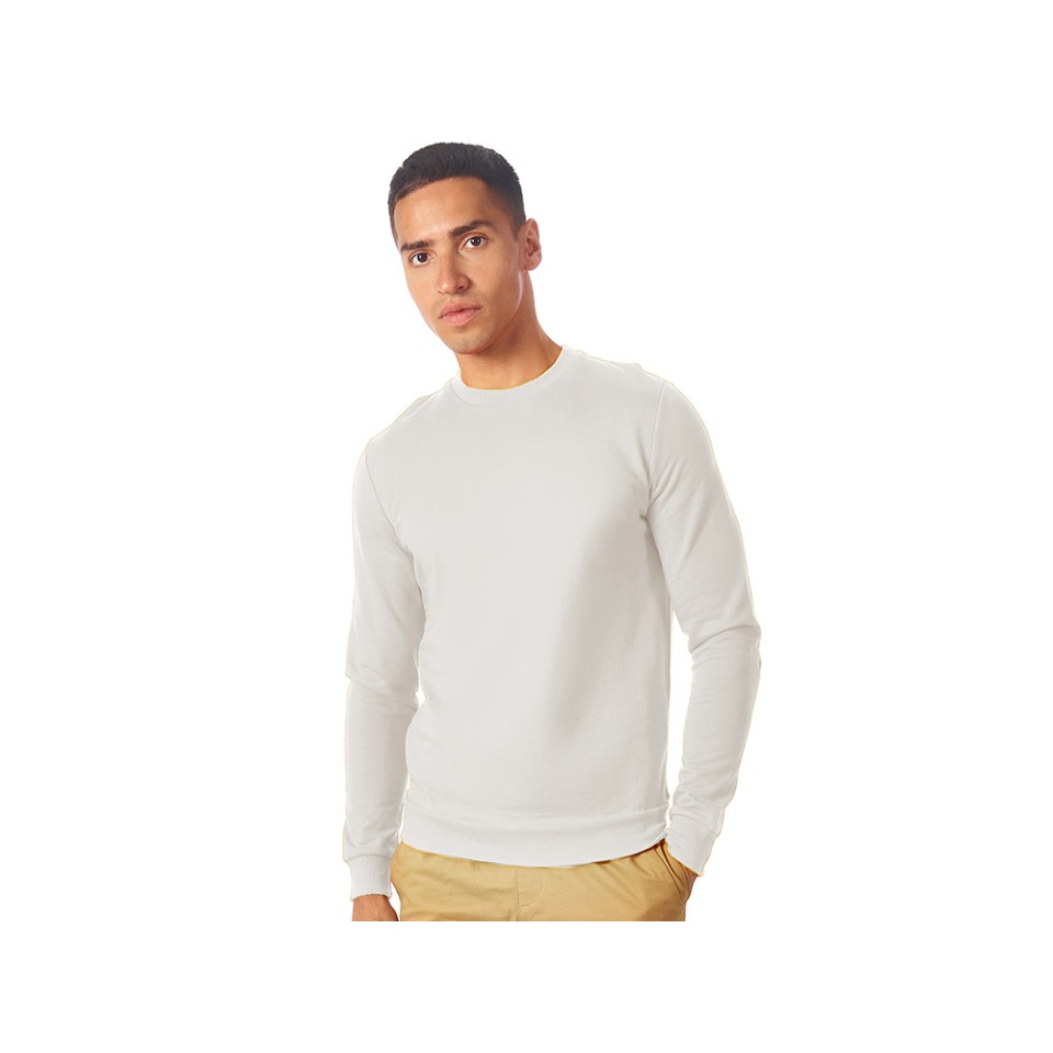 Свитшот "Motion" унисекс с начесом, белый