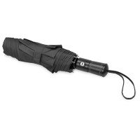 Зонт складной "Ontario", автоматический, 3 сложения, с чехлом, черный