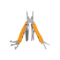 Мультитул Stinger, 106 мм, 15 функций, сталь/АБС-пластик, оранжевый, в комплекте нейлоновый чехол