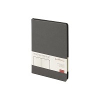 Ежедневник недатированный А5 "Megapolis Nappa", графитовый серый