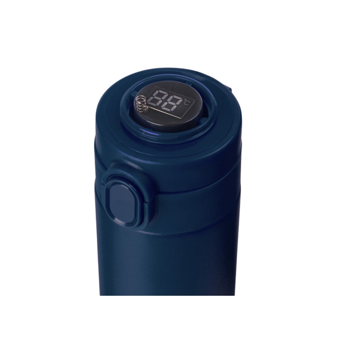 Вакуумная термокружка Waterline с медной изоляцией «Bravo», 400 мл, тубус, темно-синий