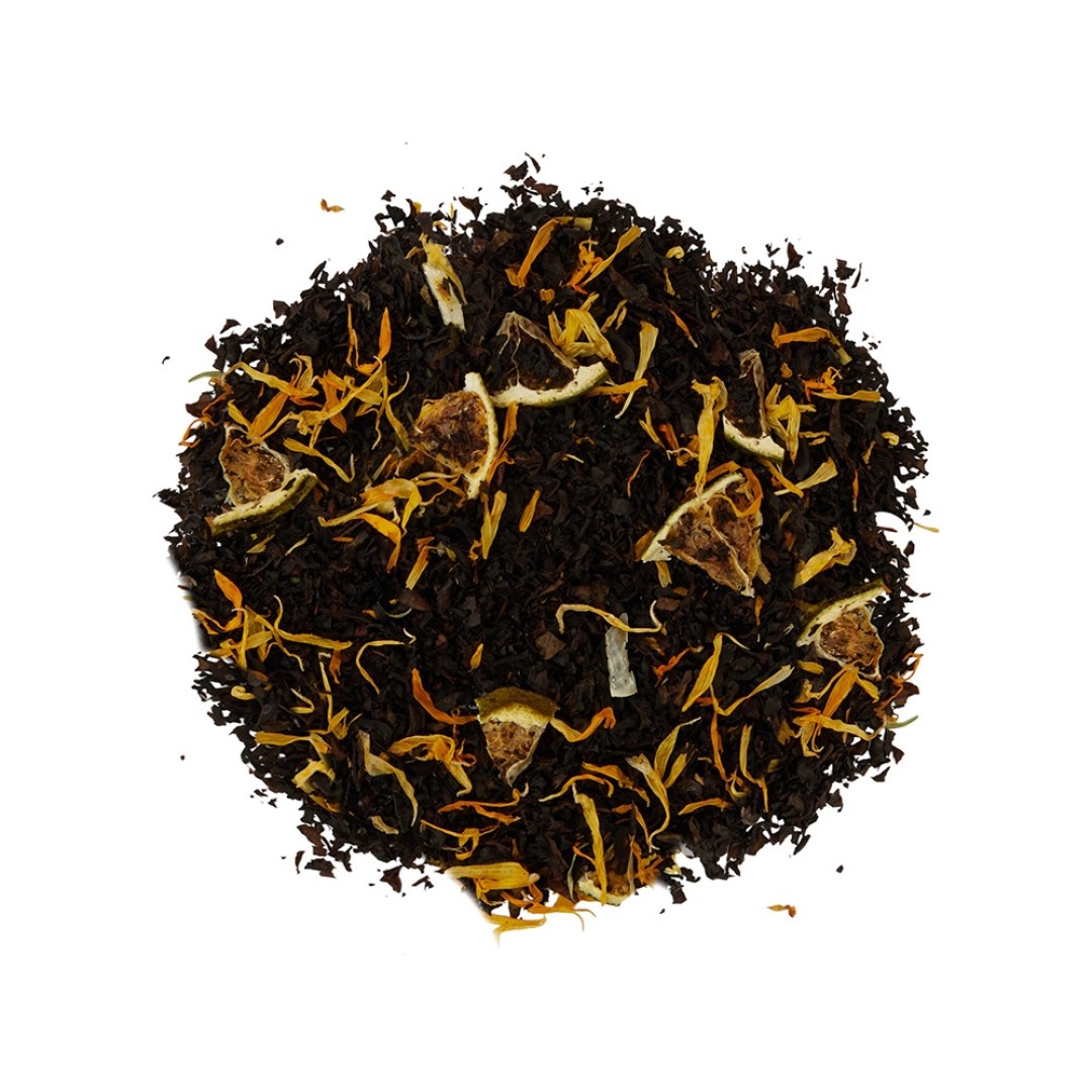 Чай черный "Новогодний мандарин" в картонном стаканчике, 50 гр.