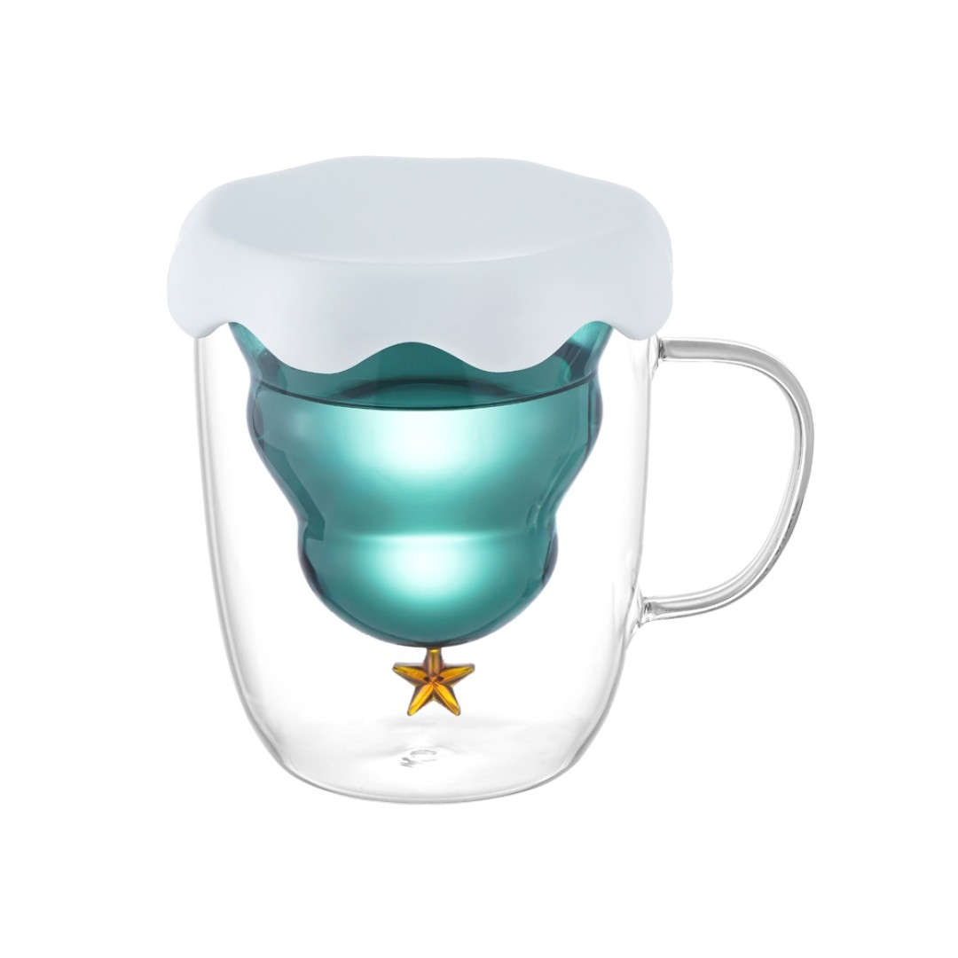 Кружка с двойными стенками с елочкой внутри "Winter Wonderland"