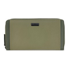Кошелёк женский BUGATTI Sina, зеленый, воловья кожа/полиэстер, 19х3х11 см