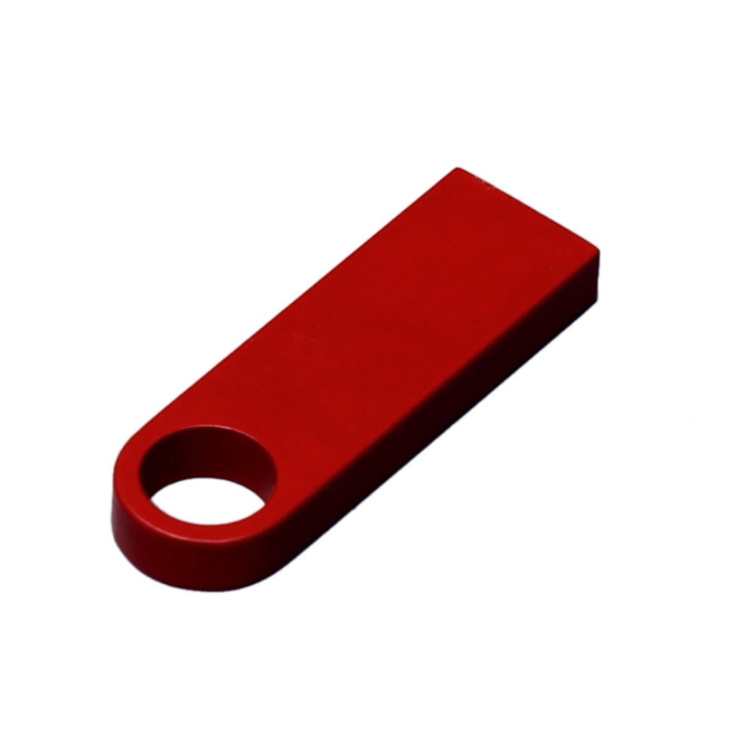USB 2.0-флешка на 32 Гб с мини чипом и круглым отверстием, красный