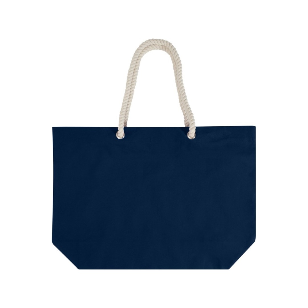 Florida пляжная эко-сумка из переработанного материала, сертифицированного по стандарту GRS, плотностью 270 г/м2 18L - Темно - синий