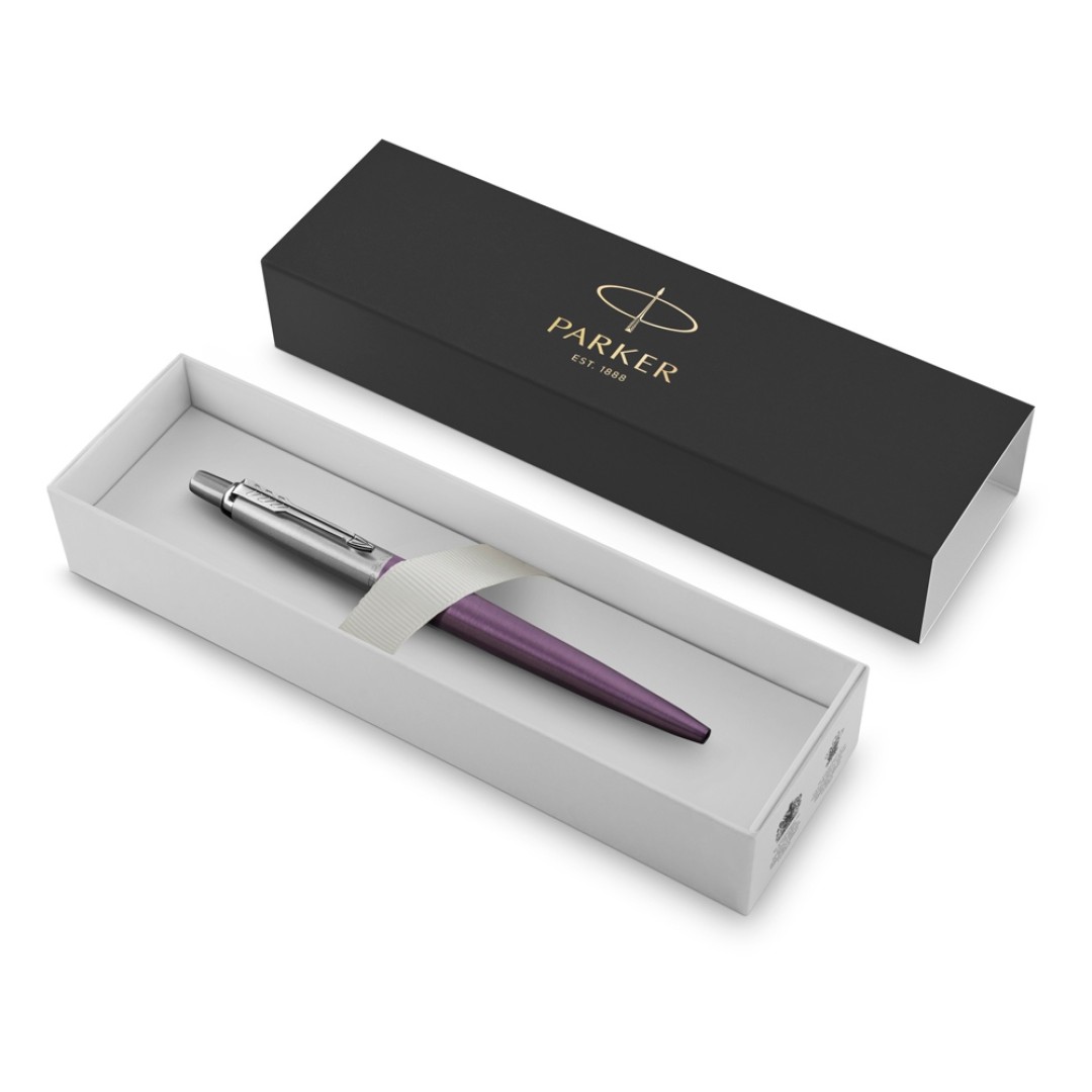 Шариковая ручка Parker Jotter Essential, Victoria Violet CT, стержень: Mblue