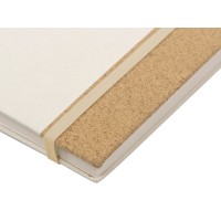 Блокнот из молочной бумаги и пробки A5 "Milky", натуральный