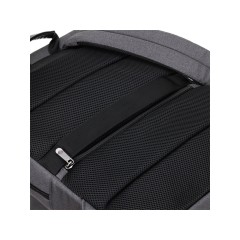 Рюкзак TORBER VECTOR с отделением для ноутбука 14,1", черный/серый, нейлон, 32 х 10 х 43 см, 13л