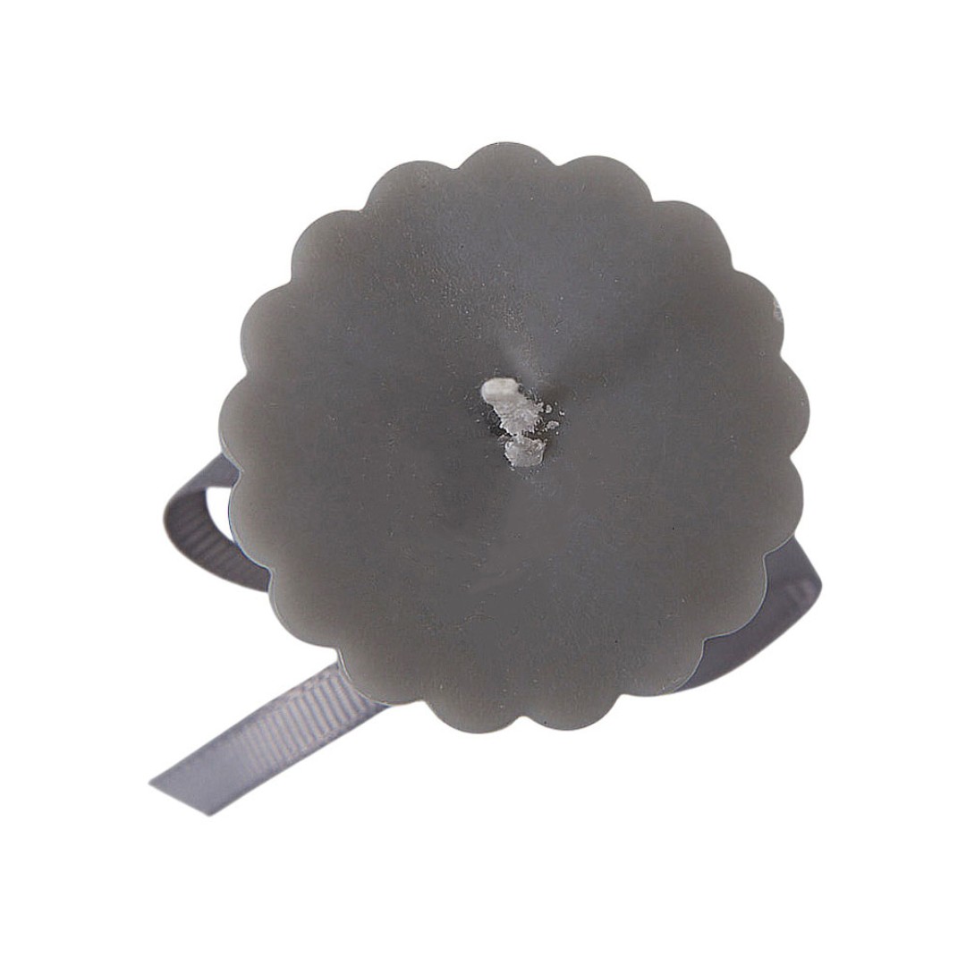 Набор свечей с гранями "Vela", темно-серый, белый