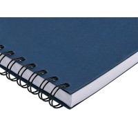 Ежедневник недатированный на гребне А5 "Pragmatic", темно-синий