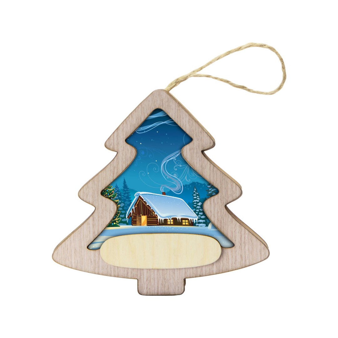 Подвеска с подсветкой, елочка, индивидуальный дизайн