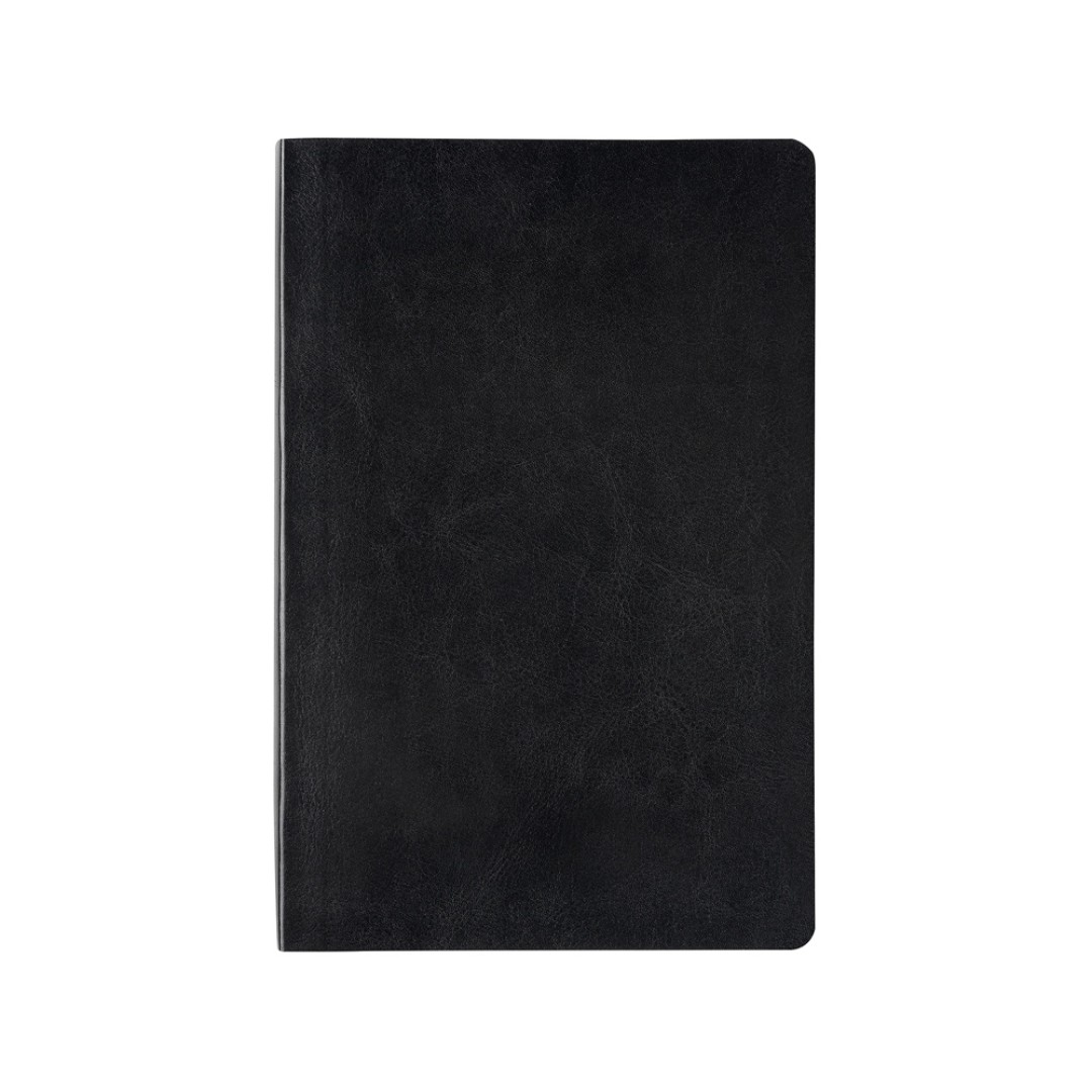 Ежедневник недатированный А5 "Megapolis Nebraska Flex", черный с серебристым обрезом