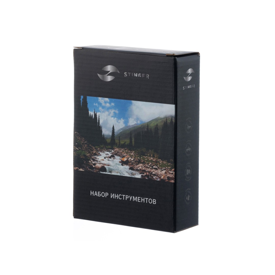 Набор инструментов Stinger, 25 инструментов, в нейлоновом чехле, 172х125х42 мм, чёрный