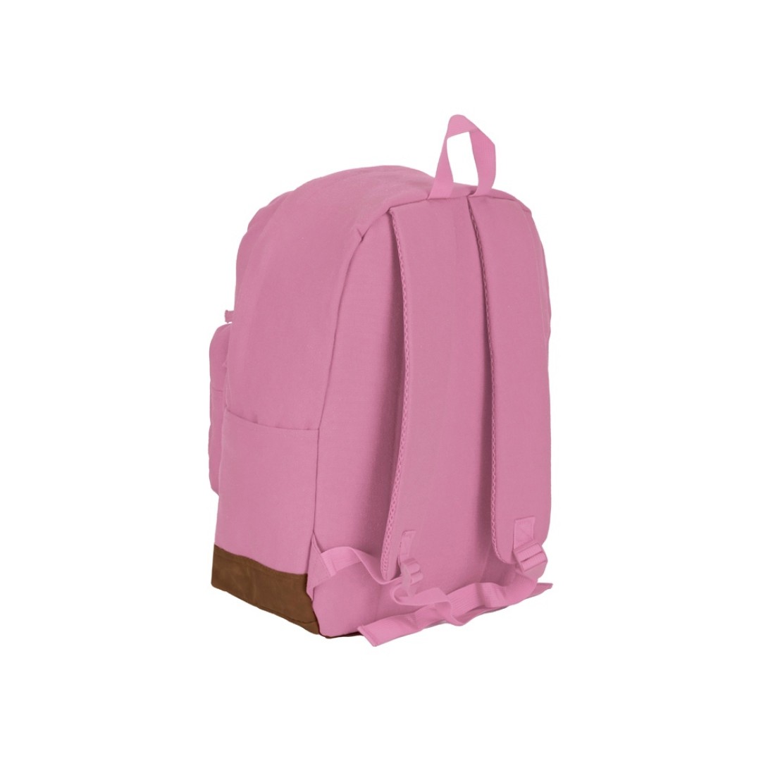 Рюкзак Shammy с эко-замшей для ноутбука 15", пыльно-розовый