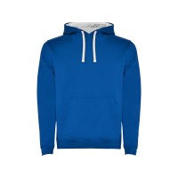 Толстовка с капюшоном "Urban" мужская, королевский синий/белый